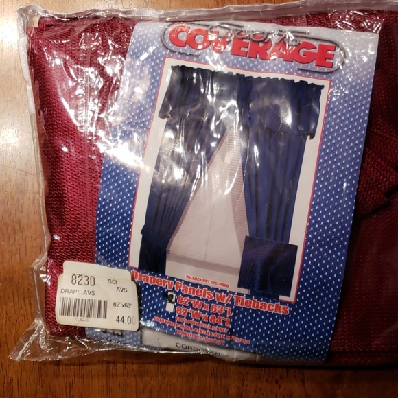 Colorado Avalanche window drapes and valance set - Picture 1 of 2